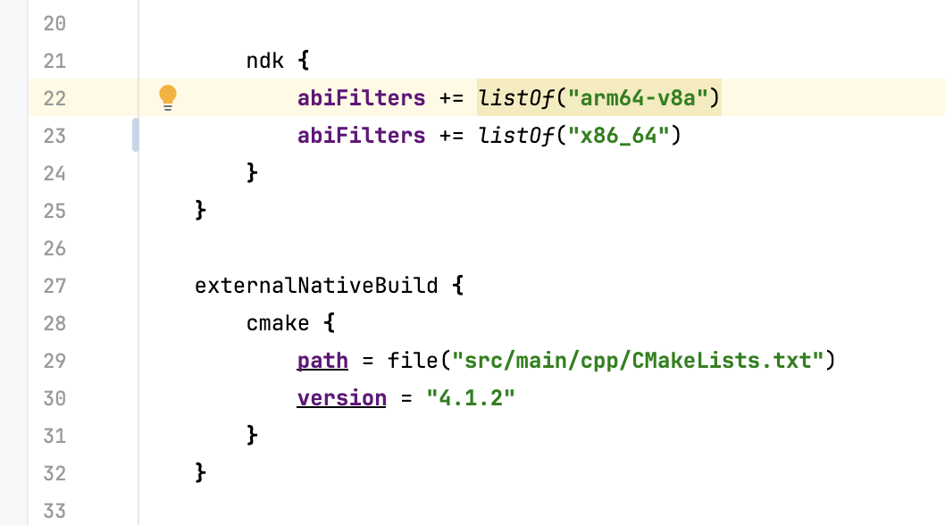 NDK in Gradle
